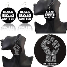Load image into Gallery viewer, BLACK LIVES MATTER EARRINGS
