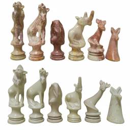 African Soapstone  Chess Pieces  - Hand Carved  Colors Pink and White   SKU: XNH1  $7.99 each piece