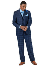 Load image into Gallery viewer, Stacy Adams Single Breasted 2 Button Suit - 9160 PARTY VESTED (2 Colors)

