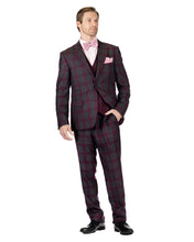 Load image into Gallery viewer, Stacy Adams Single Breasted 2 Button Grey 3PC Suit - 9170 BUD REVO
