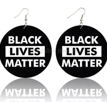 Load image into Gallery viewer, BLACK LIVES MATTER EARRINGS
