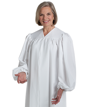 Load image into Gallery viewer, Unisex White Baptismal Robe S-13
