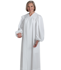 Unisex White Baptismal Robe S-13