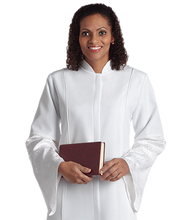 Load image into Gallery viewer, Tailored White Linette Robe - Bethany H-217
