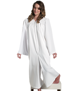 White Culotte Baptismal Robe S-14 (Adult & Junior Sizes)