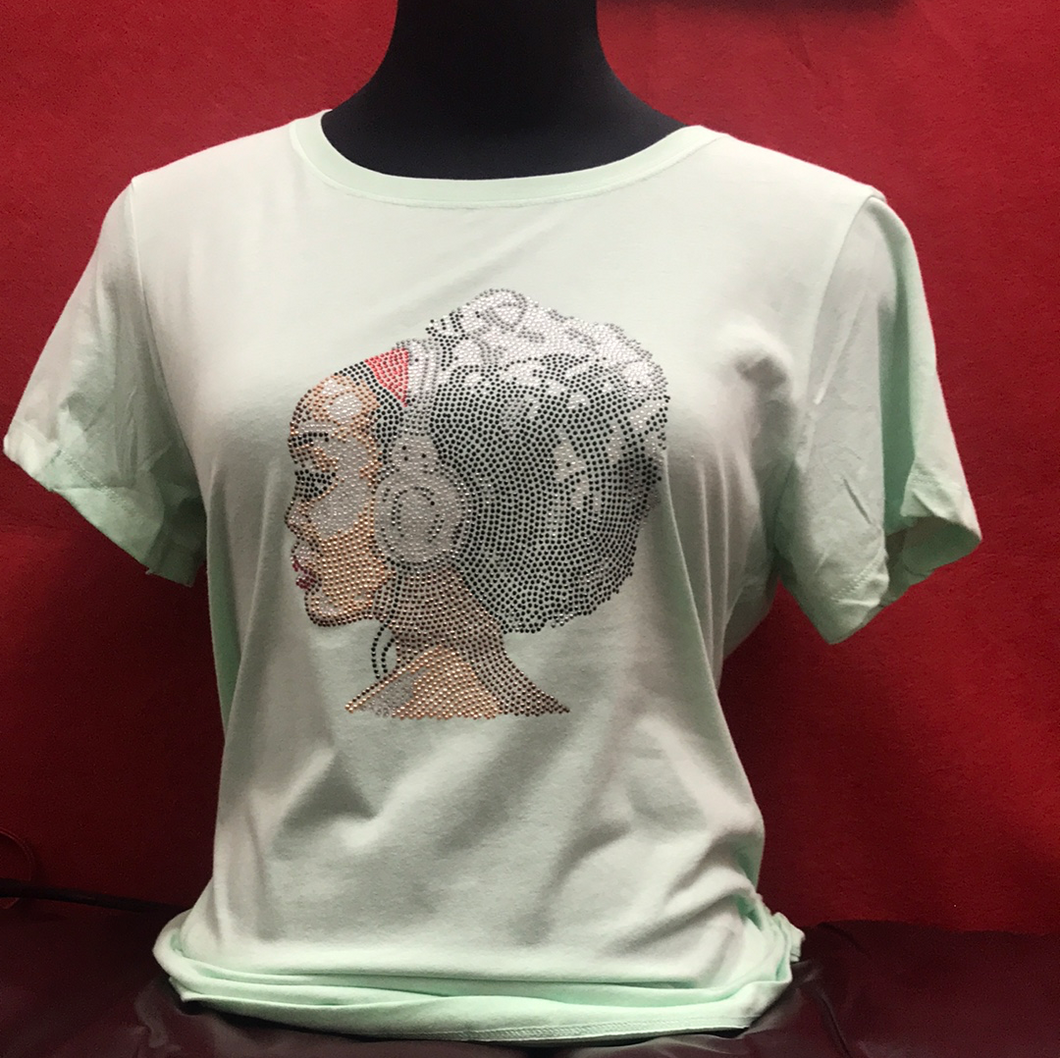 Black Afro T- Shirt