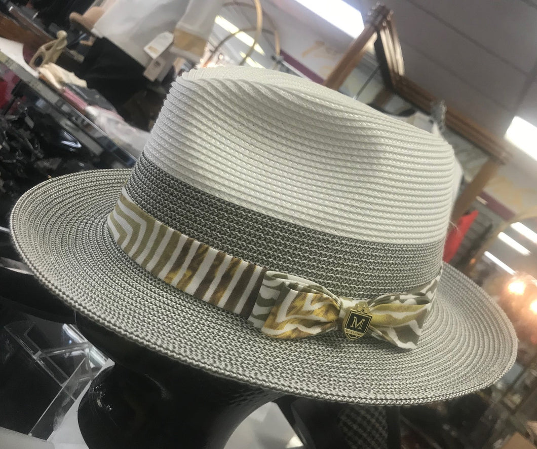 Men's Montique Straw Hat With Bow Band