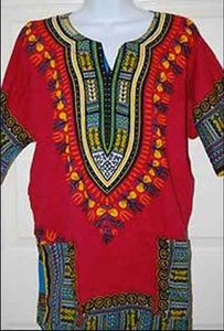 Advance Apparels Men Traditional Wear Dashiki  In Rasta Colors - Red, Green, Yellow And Black  One Size Fits All