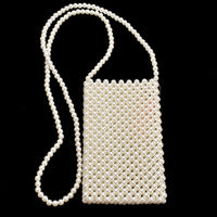 Sophia Collection  Bag - Pearl Beaded Party Bag With Strap  SKU:BAG10292