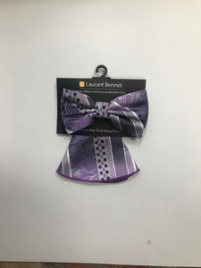 Laurant Bennet Perfect match with Fancy with Solid Bow Tie