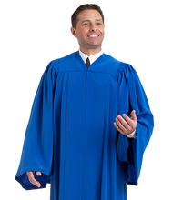 Load image into Gallery viewer, Blue V Neck Choir Robe - Tempo C-53
