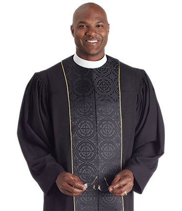 Tailored Black Robe - Vicar II H-218